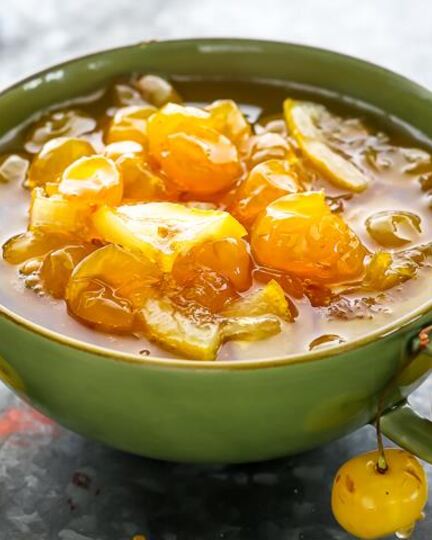 Рецепт варенья из белой черешни с лимоном