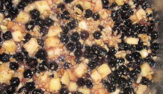 варенье из черноплодной рябины с орехами, яблоками и лимоном