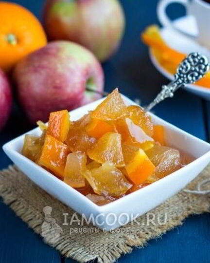 Рецепт варенья из яблок с апельсином на зиму