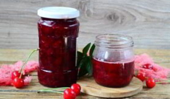 вишневое варенье с мятой