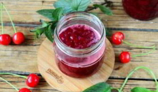 вишневое варенье с мятой