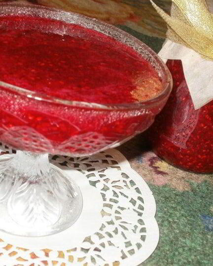 Рецепт живого малинового варенья