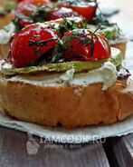 Брускетта с кабачками-гриль