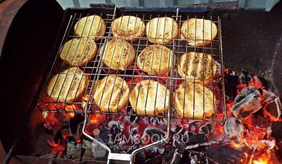 брускетта с кабачками-гриль