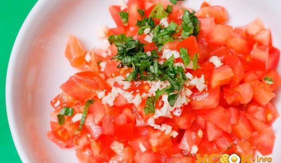 брускетта с лососем