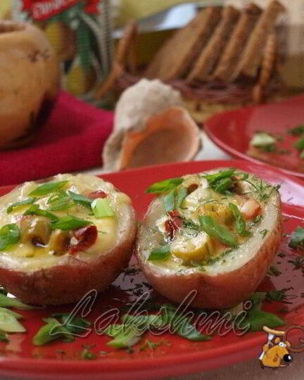 Рецепт картофельной брускетты по-средиземноморски