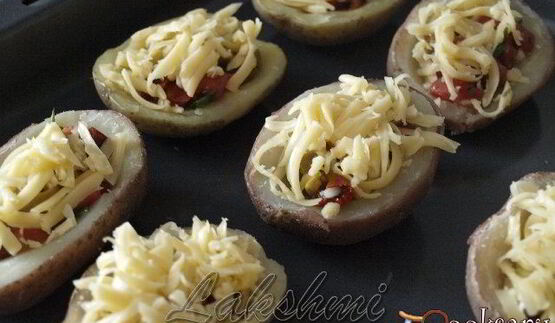 картофельная брускетта по-средиземноморски