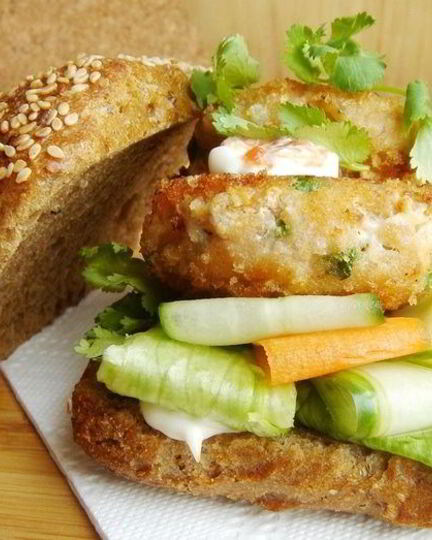 Рецепт азиатских рыбных бургеров