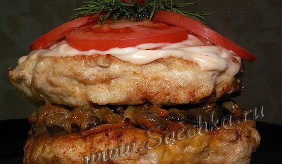 котлета куринбургер