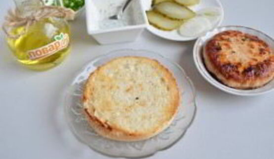 куриный бургер тандури