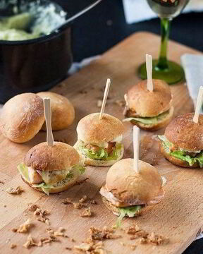 Мини-бургеры с семгой