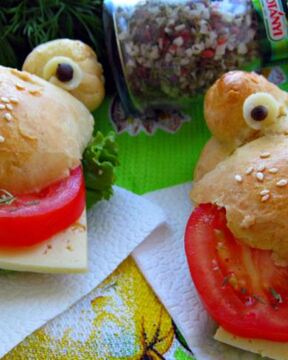 Веселые бургеры на пикничок