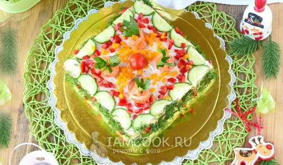 бутербродный торт праздничный