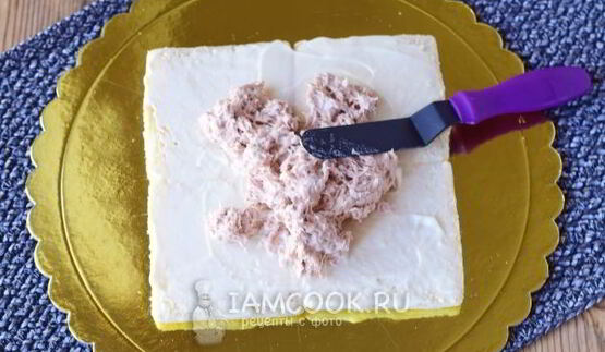 бутербродный торт праздничный