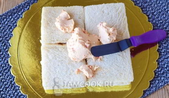 бутербродный торт праздничный