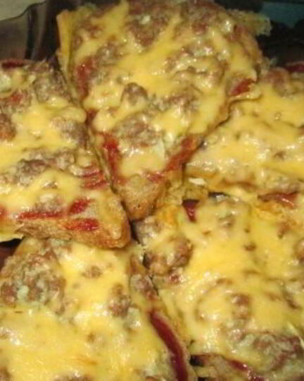 Рецепт бутербродов с фаршем в духовке