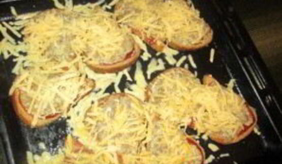 бутерброды с фаршем в духовке