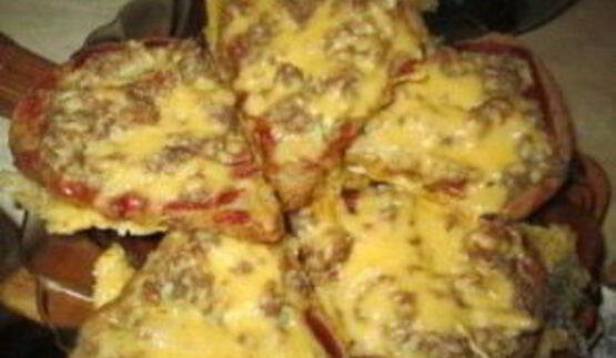 бутерброды с фаршем в духовке