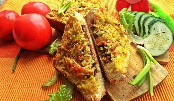 бутерброды с фаршем