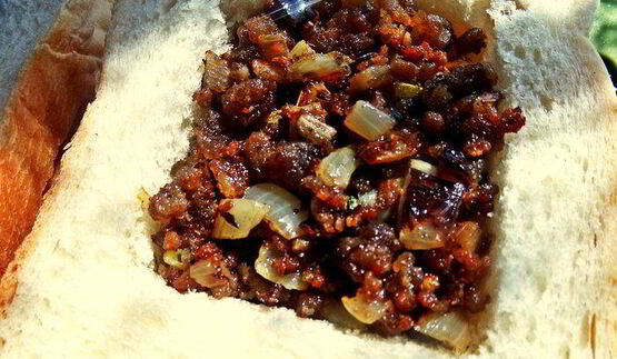 бутерброды с фаршем