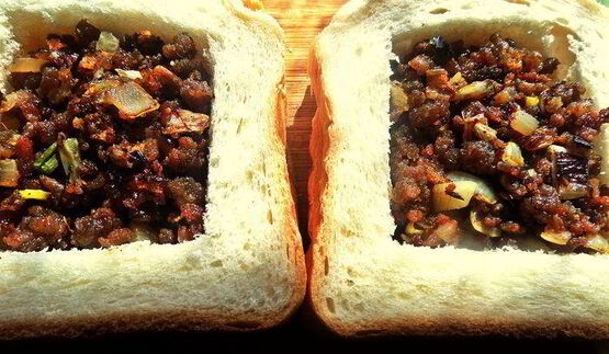 бутерброды с фаршем