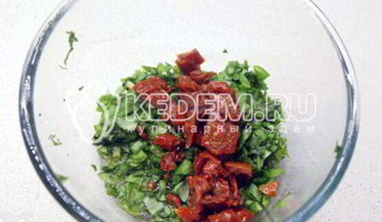 бутерброды с зеленью и творожным сыром