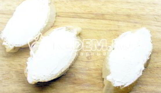 бутерброды с зеленью и творожным сыром