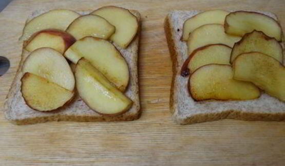 горячий бутерброд яблочное утро