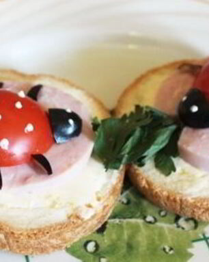 Маленькие бутерброды для детей