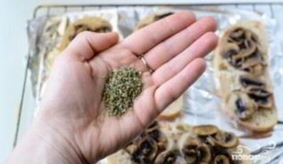 запеченные бутерброды с грибами