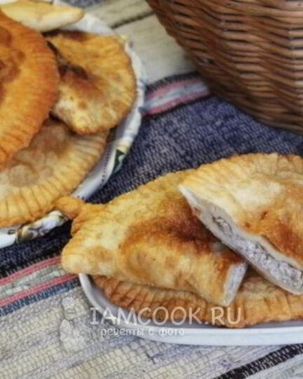 Рецепт чебуреков на пиве с мясом