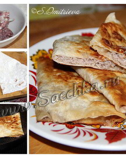 Рецепт ленивых чебуреков