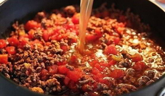 макароны чизбургер