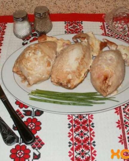 Рецепт фаршированных кальмаров с рисом и яйцом