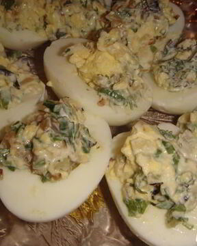 Фаршированные яйца Завтрак на траве