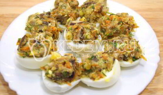 яйца фаршированные грибами