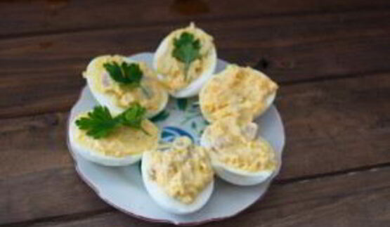 яйца, фаршированные сельдью