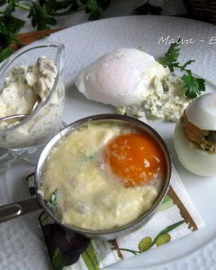 Яйцо пашот, кокот и фаршированное