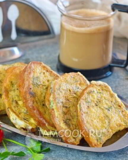 Рецепт гренков из белого хлеба с яйцом