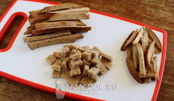 гренки из черного хлеба в духовке