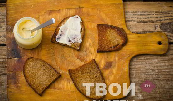 гренки из черного хлеба