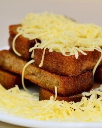 Рецепт гренков с чесноком и сыром