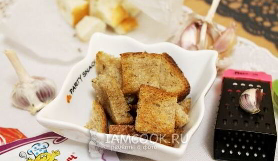гренки с чесноком в духовке