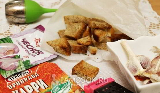 гренки с чесноком в духовке