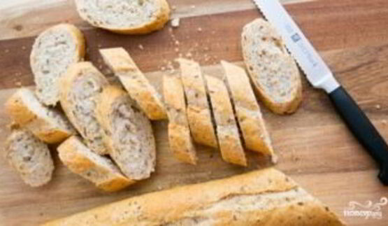 гренки с креветками