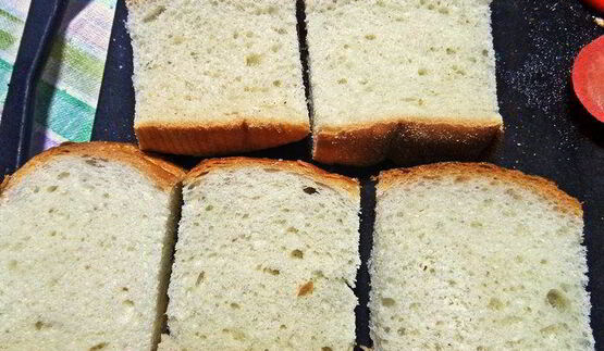 гренки с овощами под сыром