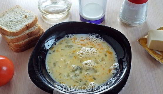 гренки с помидорами и сыром