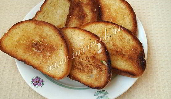 гренки с сыром и чесноком