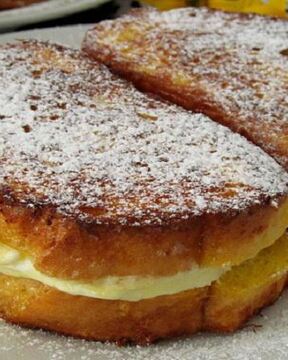 Гренки с творогом