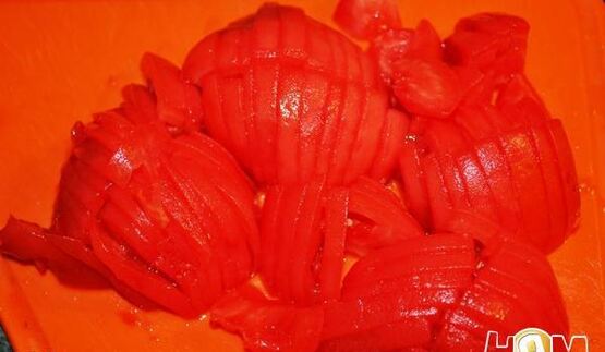 гренки со свининой и овощами